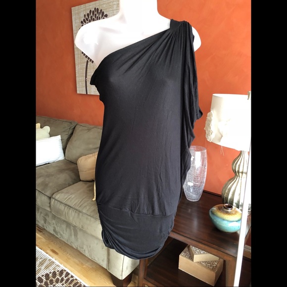 Fashion Junkee Dresses & Skirts - One Shoulder Draped Bodycon Dress